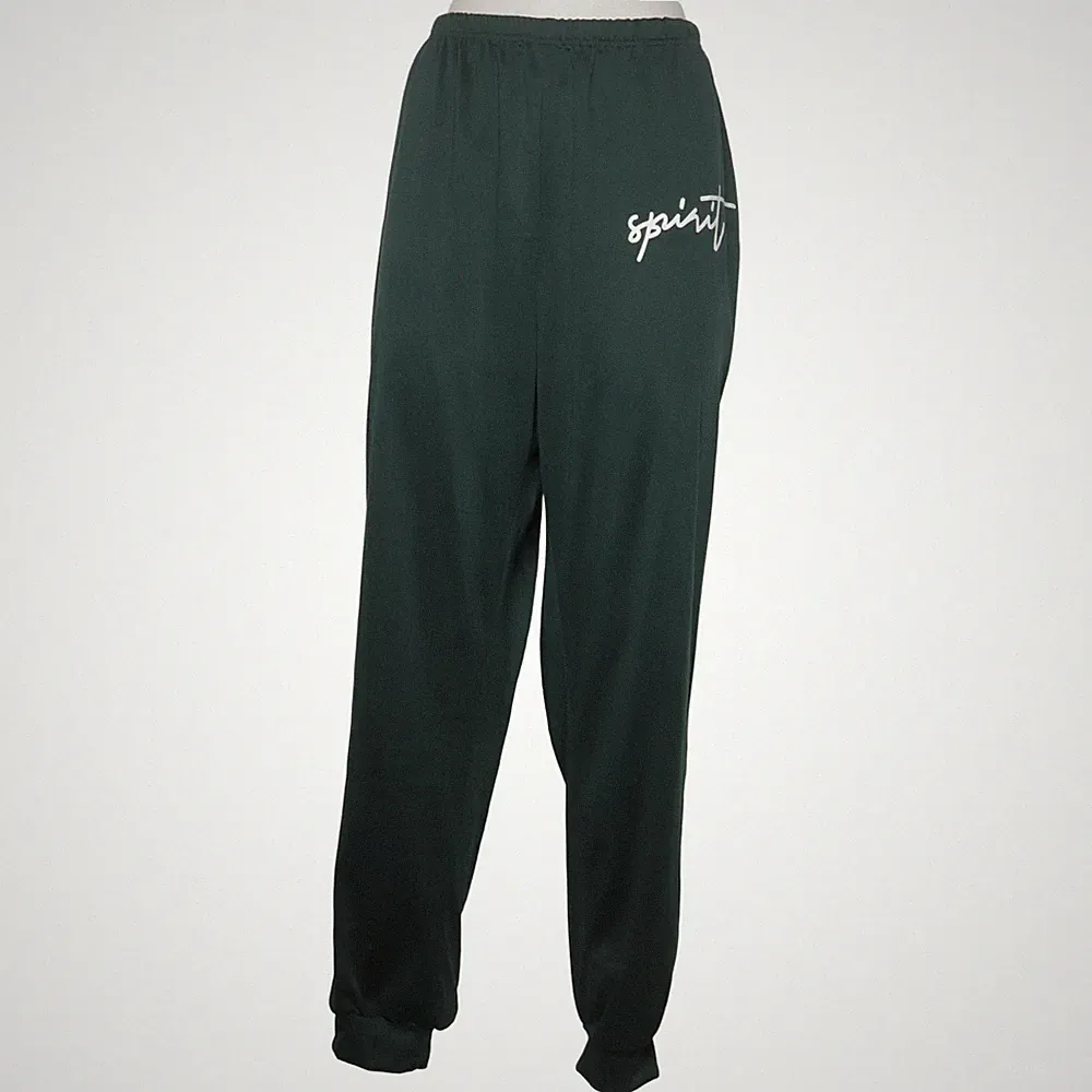 Jogginghose, Größe: 1XL, Grün, Polyester, Einfarbig, Damen #NqW