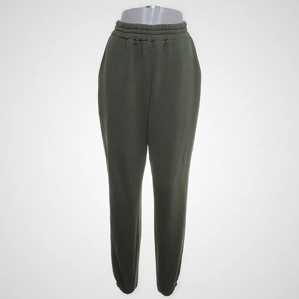 Jogginghose, Größe: 38, Grün, Fleece, Herren #HZw