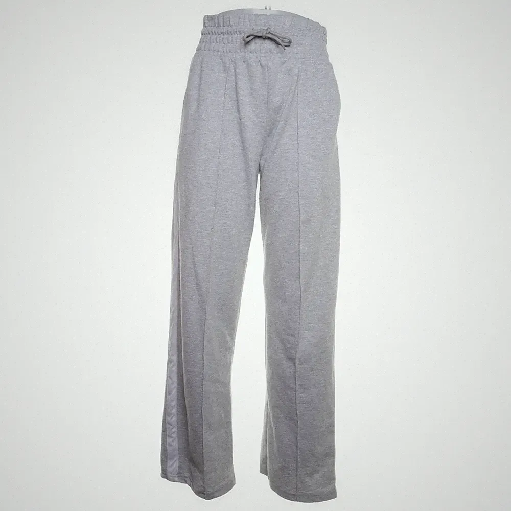 Jogginghose, Größe: L, Grau/Weiß, Baumwolle/Polyester, Damen #37K