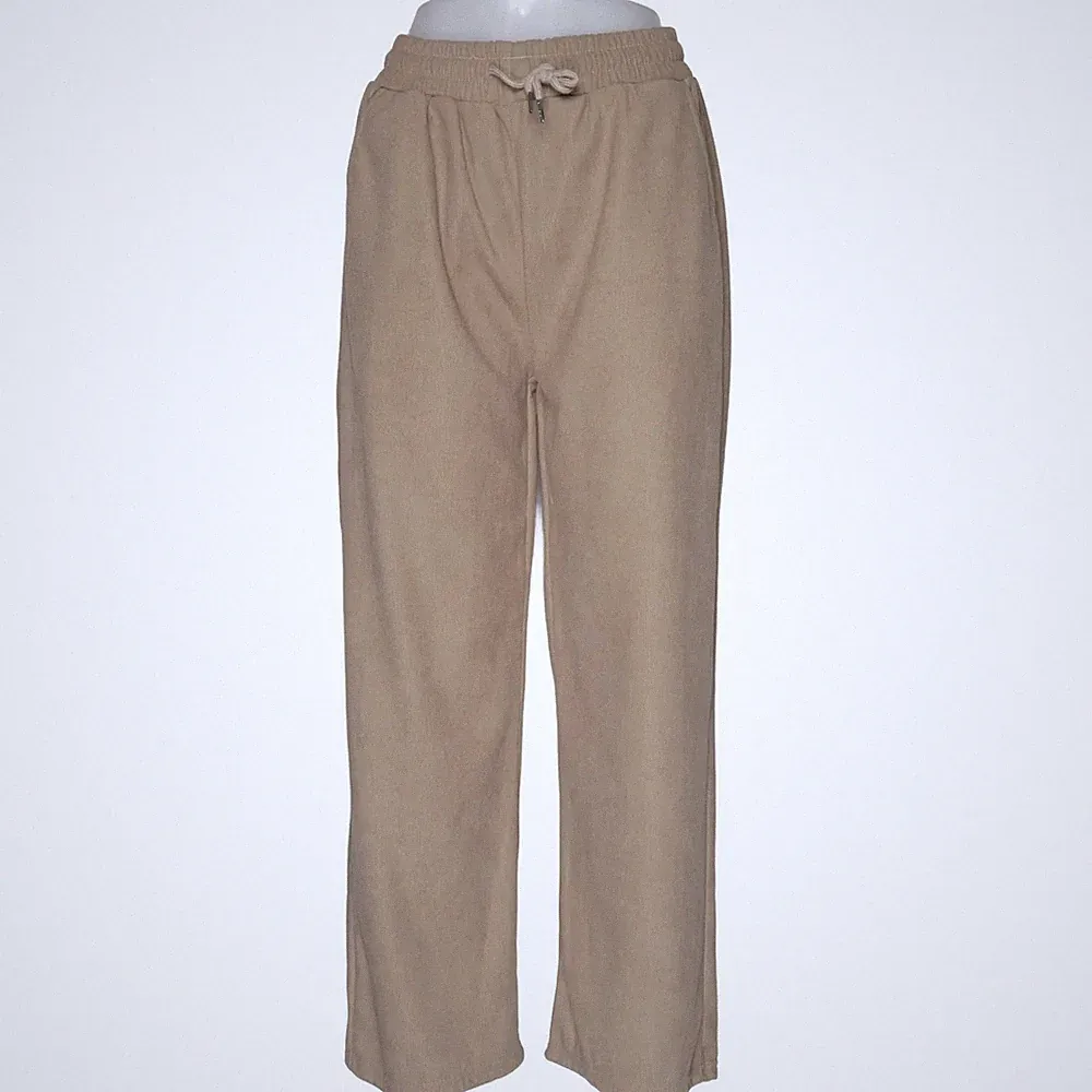 Jogginghose, Größe: XL, Beige, Polyester, Einfarbig, Damen #K7z