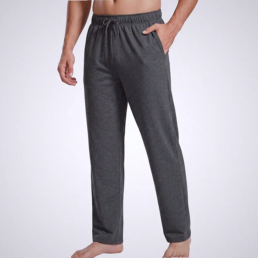 Jogginghose Herren Baumwolle Elastisch Taschen Sport Freizeit Loungewear