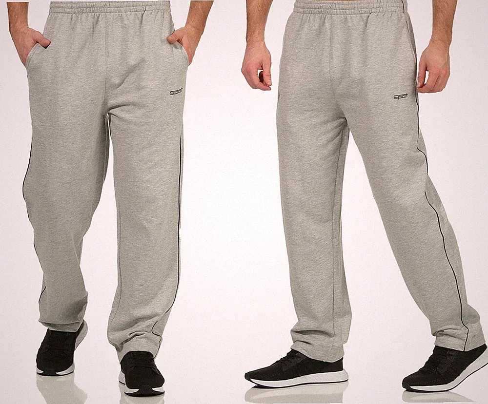 Jogginghose Herren Baumwolle leichte Freizeithose Jogger Sporthose Sweathose