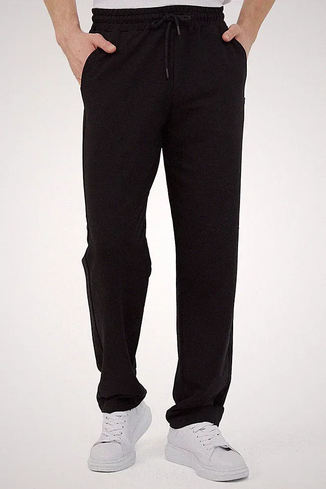 Jogginghose Herren Baumwolle Sweathose Lange Sport Hose Herren Jogger Train...