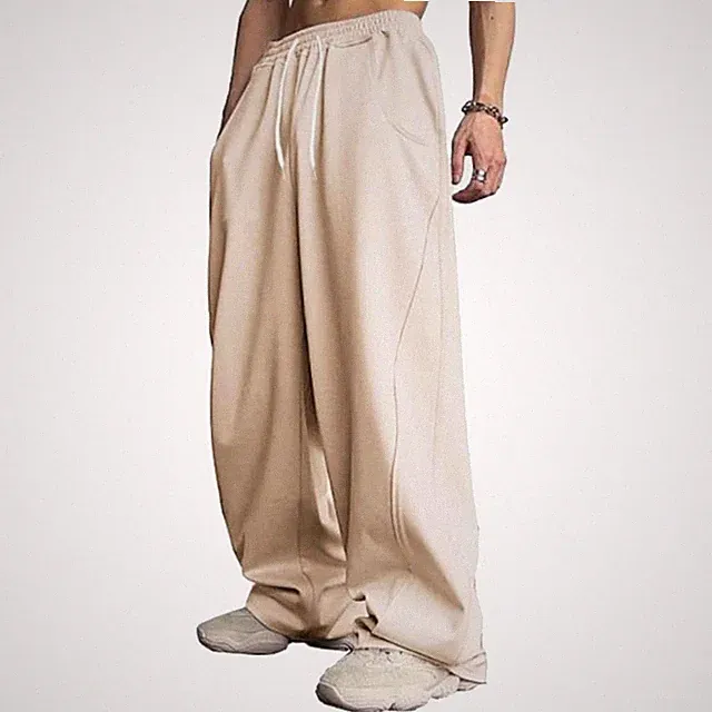 Jogginghose Herren Cargohose Trainingshose Weites Bein Freizeithose Sweatpants