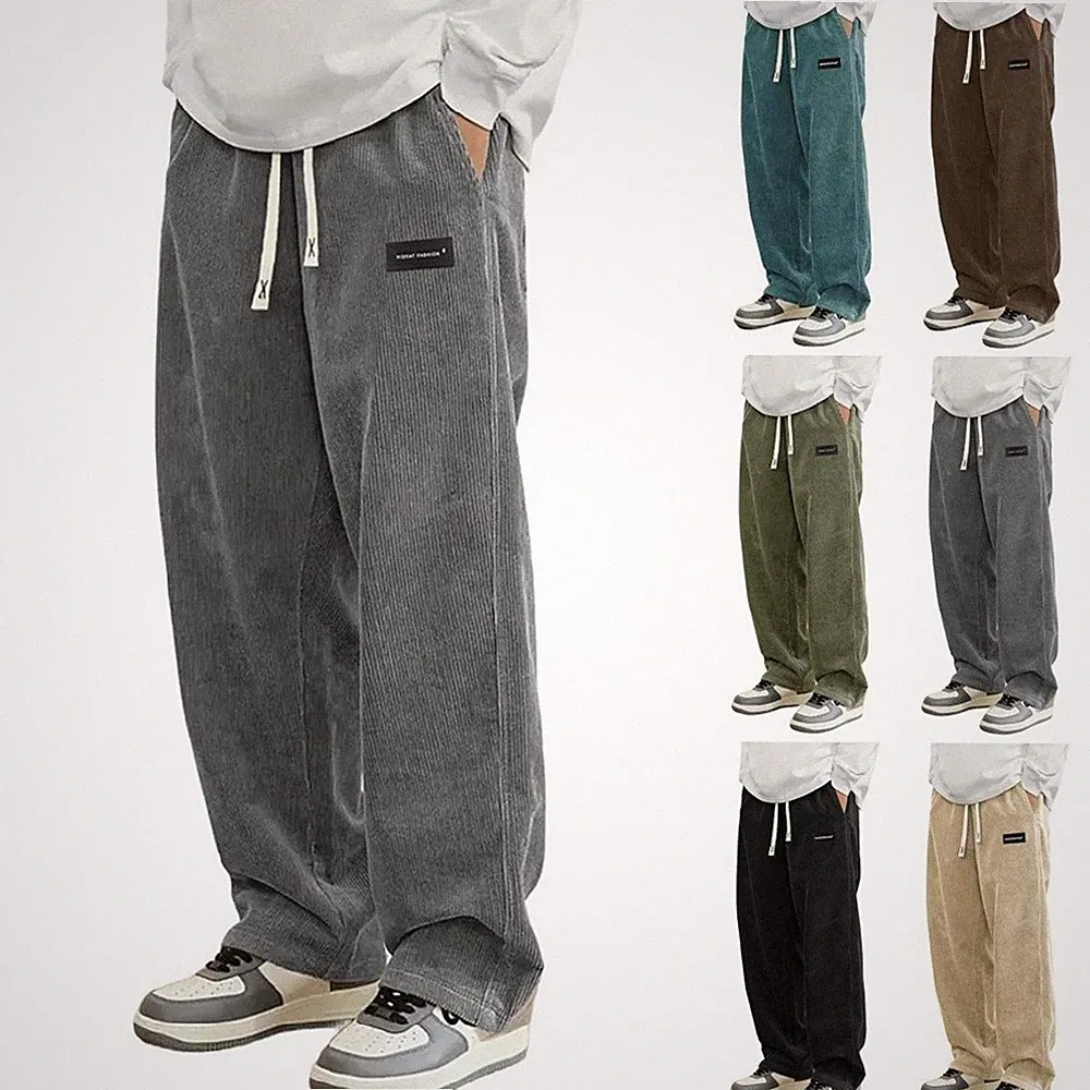 Jogginghose Herren Chinohose Lässige Hosen Freizeit Trainingshosen mit Taschen