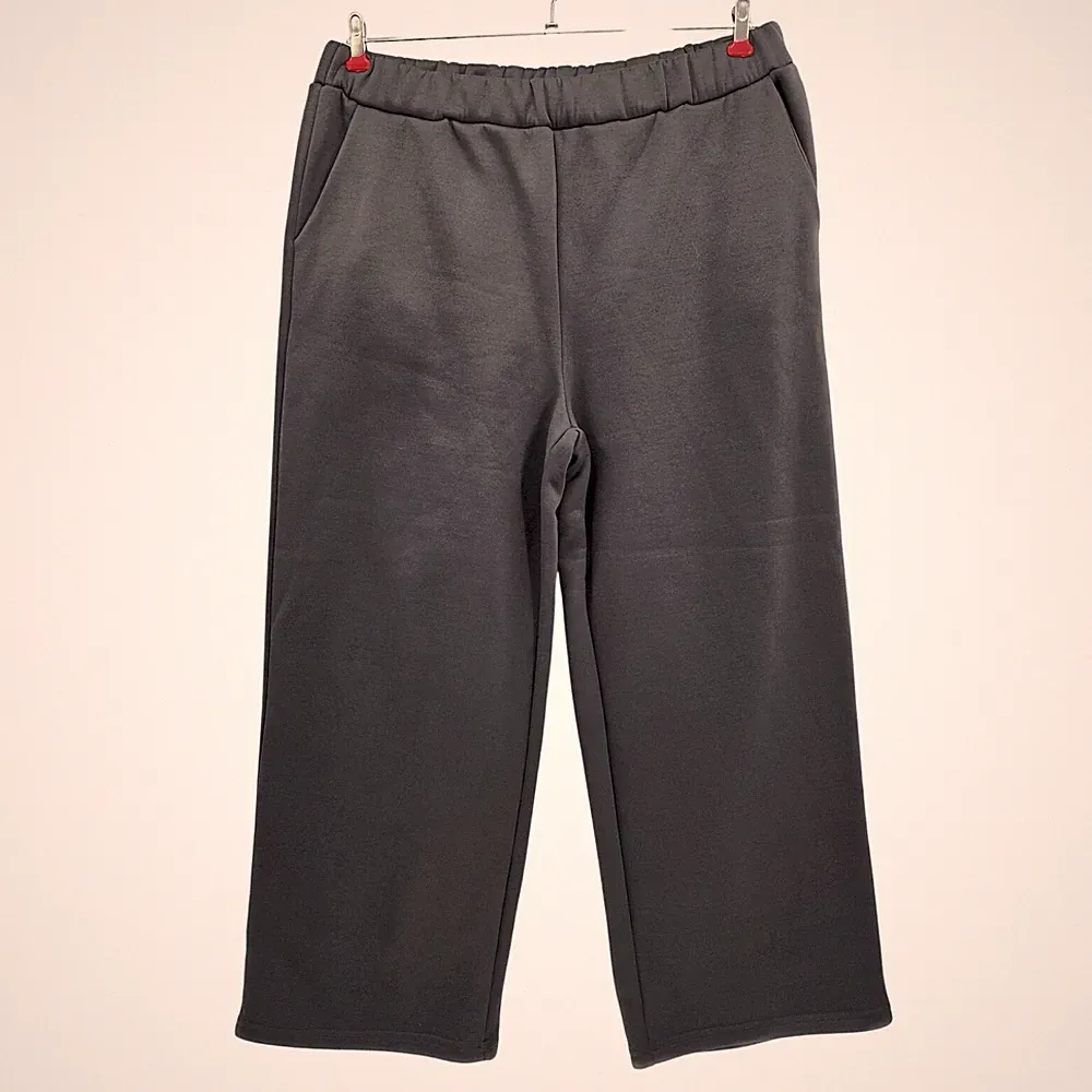 Jogginghose Herren Grau Unifarben Elastischer Bund Taschen Gr. 2XL