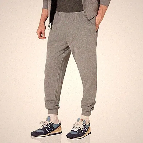 Jogginghose Herren L Hellgrau Meliert Fleece Bequeme Passform Amazon Essentials