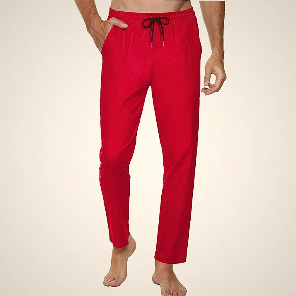 Jogginghose Herren Sporthose Baumwolle lang Freizeitfitness Gummizug