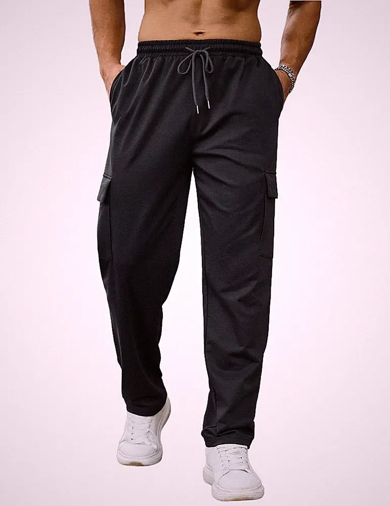 Jogginghose Herren Trainingshose Yogahose Leichte Fitness Hose mit Taschen At...