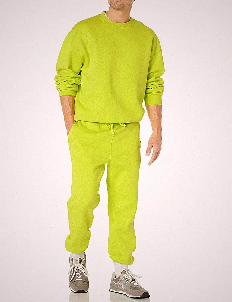 Jogginghose Herren XL Lindgrün Baumwolle locker geschnitten Amazon Essentials