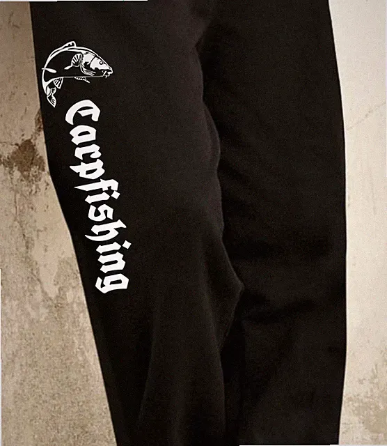 Jogginghose Hose Karpfen Motiv Trainingshose Angeln Angelhose Anglerhose Logo