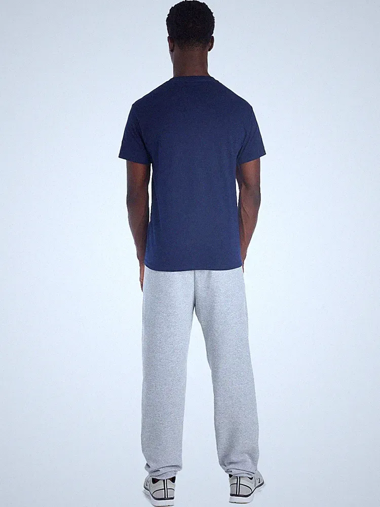 Jogginghose Jerzees Herren Nublend Fleece, Grau meliert, Baumwollmischung, Klein