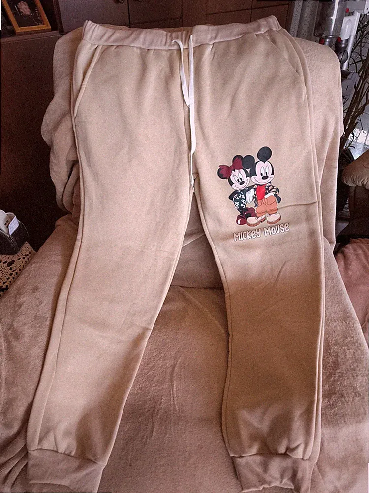 Jogginghose m. Bündchen, beige Micky Mouse 2XL neu