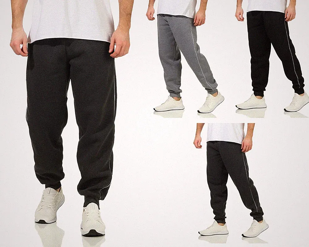 Jogginghose Männer warme Trainingshose Thermohose Freizeit- Sporthose Sweatpants