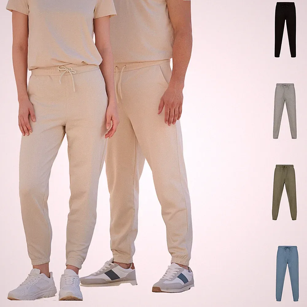 Jogginghose mit Bündchen Gummibund Sweatpants Jogging Trainingshose Jog Pants