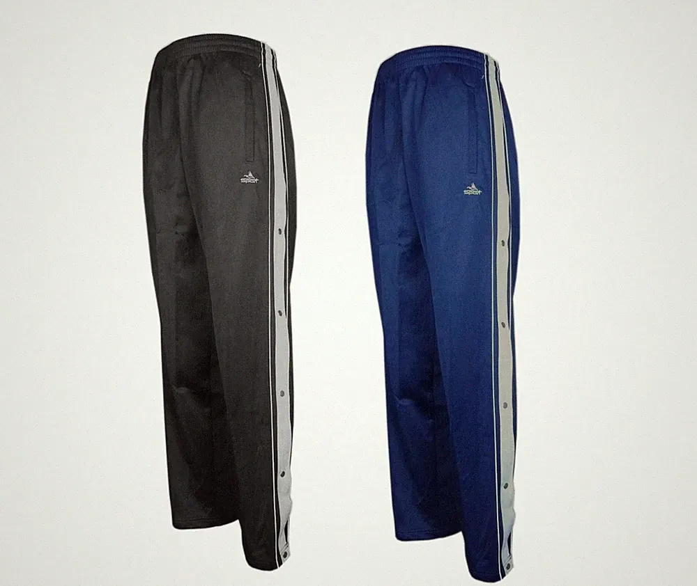 Jogginghose mit Knopfleiste mit Baumwolle Freizeit Sport Reha Kur Workout M-3XL