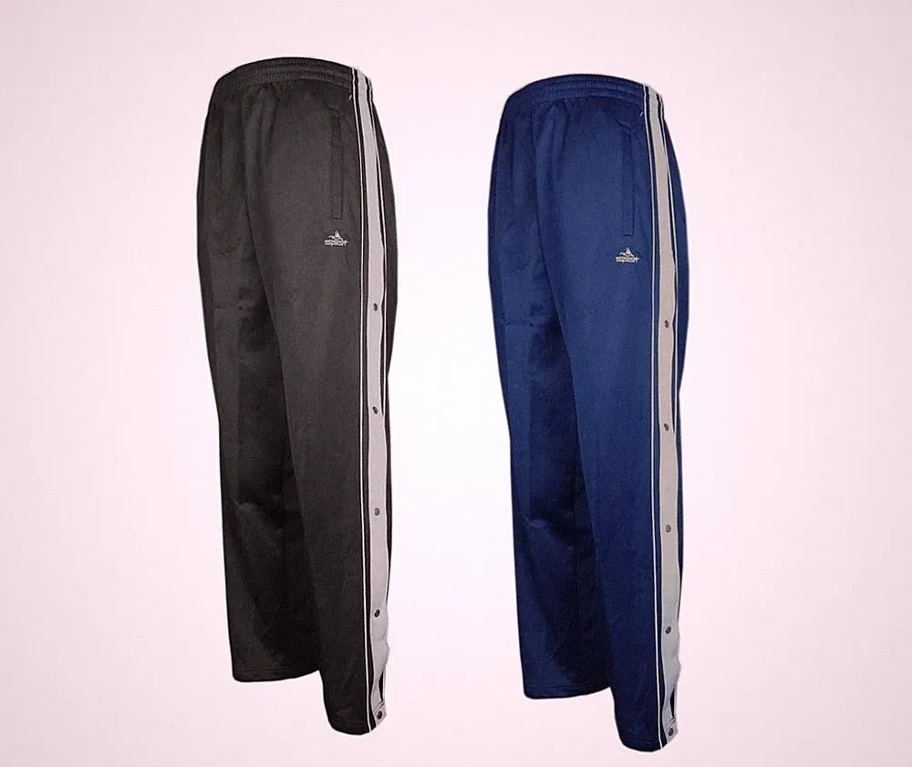 Jogginghose mit Knopfleiste Paris Freizeit Sport Reha Kur Workout M-3XL