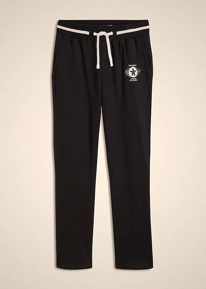 Jogginghose mit recyceltem Polyester Gr 48/50 M Schwarz Herren-Hose Pants Neu*