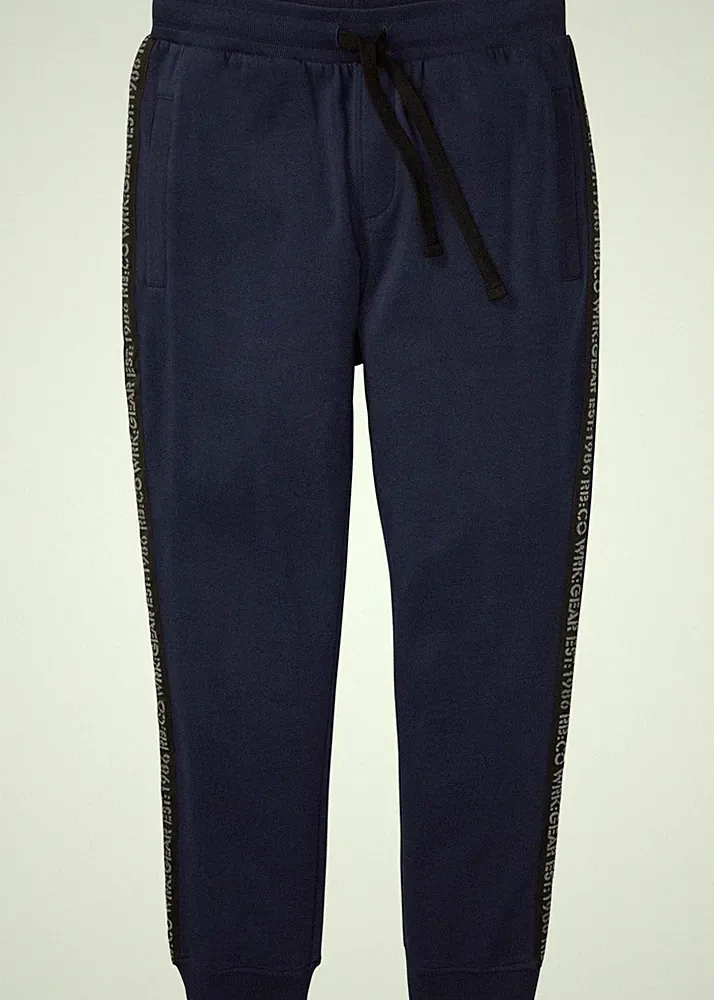 Jogginghose mit Reflektordetails Gr. 44/46 (S) Dunkelblau Herren Sport-Hose Neu*