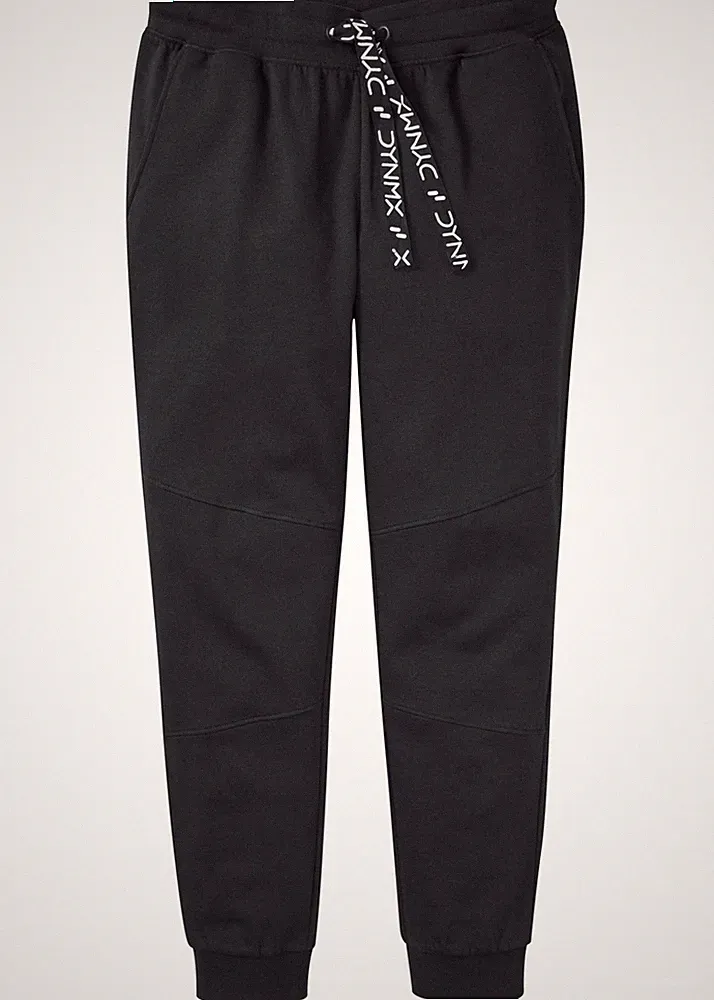 Jogginghose mit sportlichen Details Gr. 44/46 S Schwarz Herren Jogging-Hose Neu*