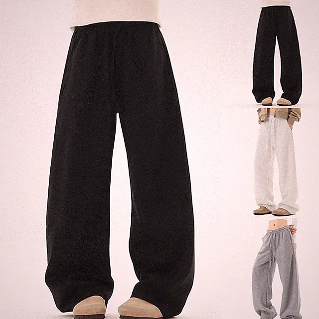 Jogginghose mit weitem Kordelzug für Oversize Schnitt volle Länge