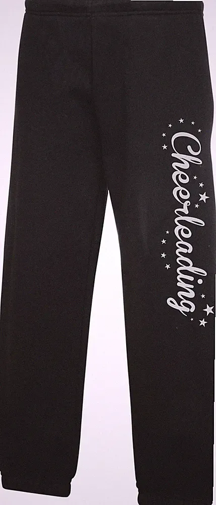 Jogginghose schwarz bedruckt silber eigener Name Text versch. Größen