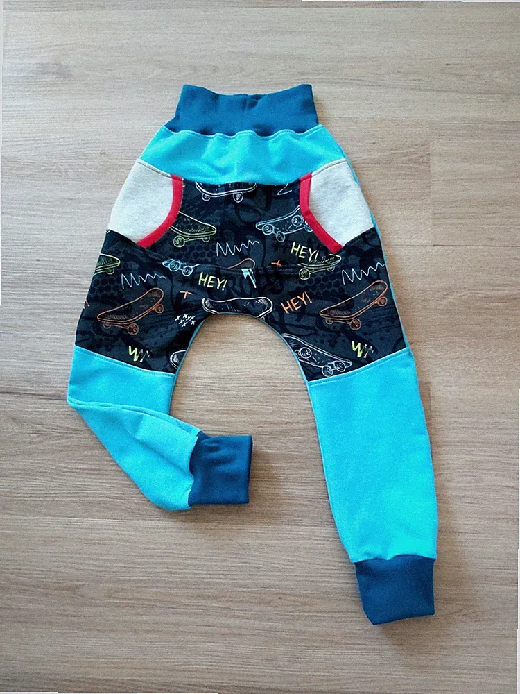 Jogginghose,Skateboard,angerauter Sweat,Neu,Gr.122/128,selfmade,Freizeit,Schule