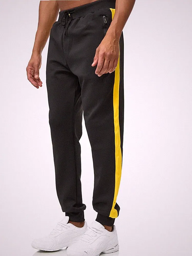 Jogginghose Sporthose Trainingshose SPORTS HOSE FITNESS Laufen Freizeit Gelb