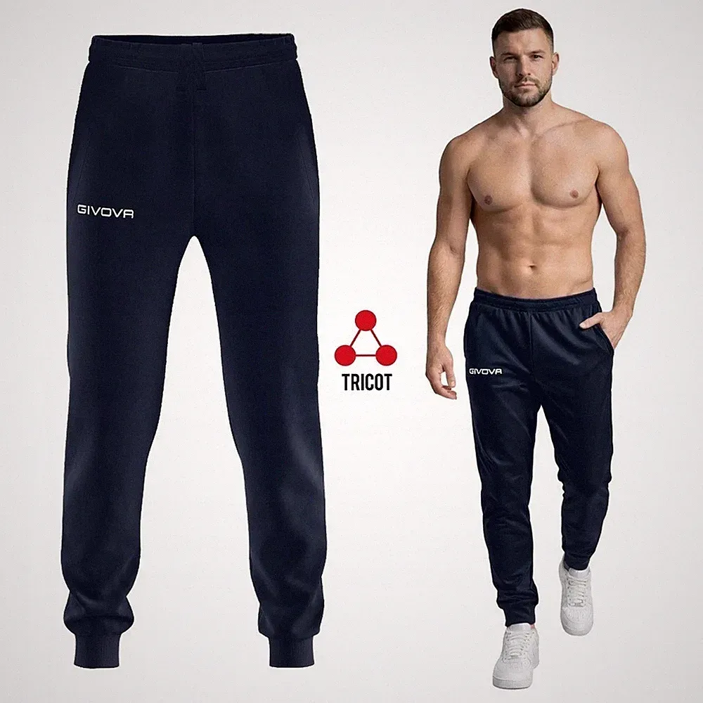 Jogginghose Trainingshose Sporthose Herren GIVOVA P024 Schwarz Dunkelblau S-4XL