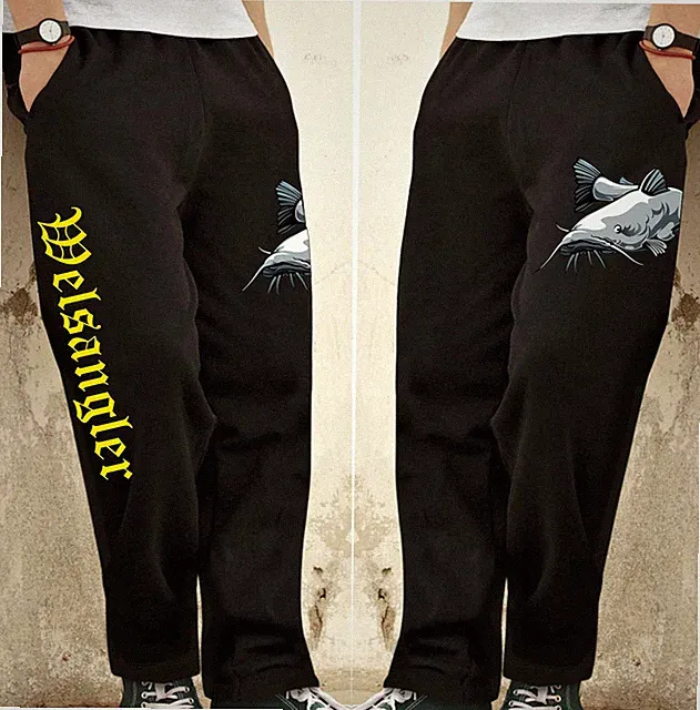 Jogginghose Welsangeln Anglerhose Angelhose Wels Angler Angeln Sporthose Köder
