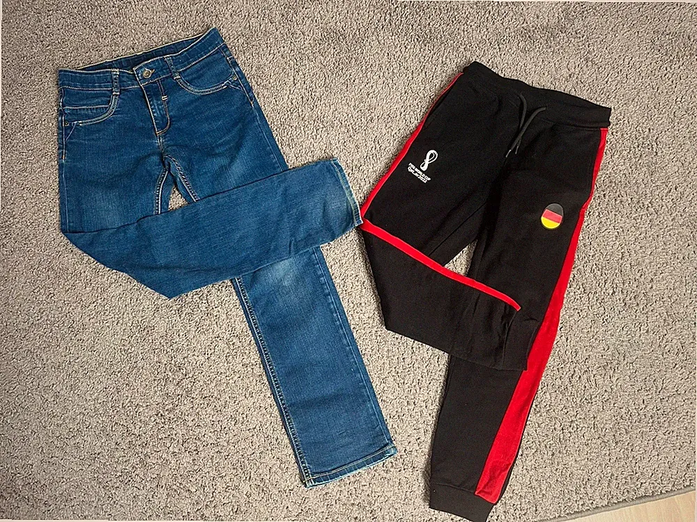 Joggingshose Jeans Set Gr 146 152