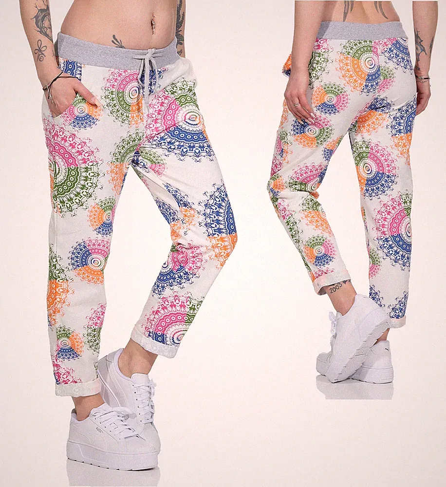 Jogpants Damen Jogginghose leichte Sweathose sportliche Freizeithose Jogger 36+