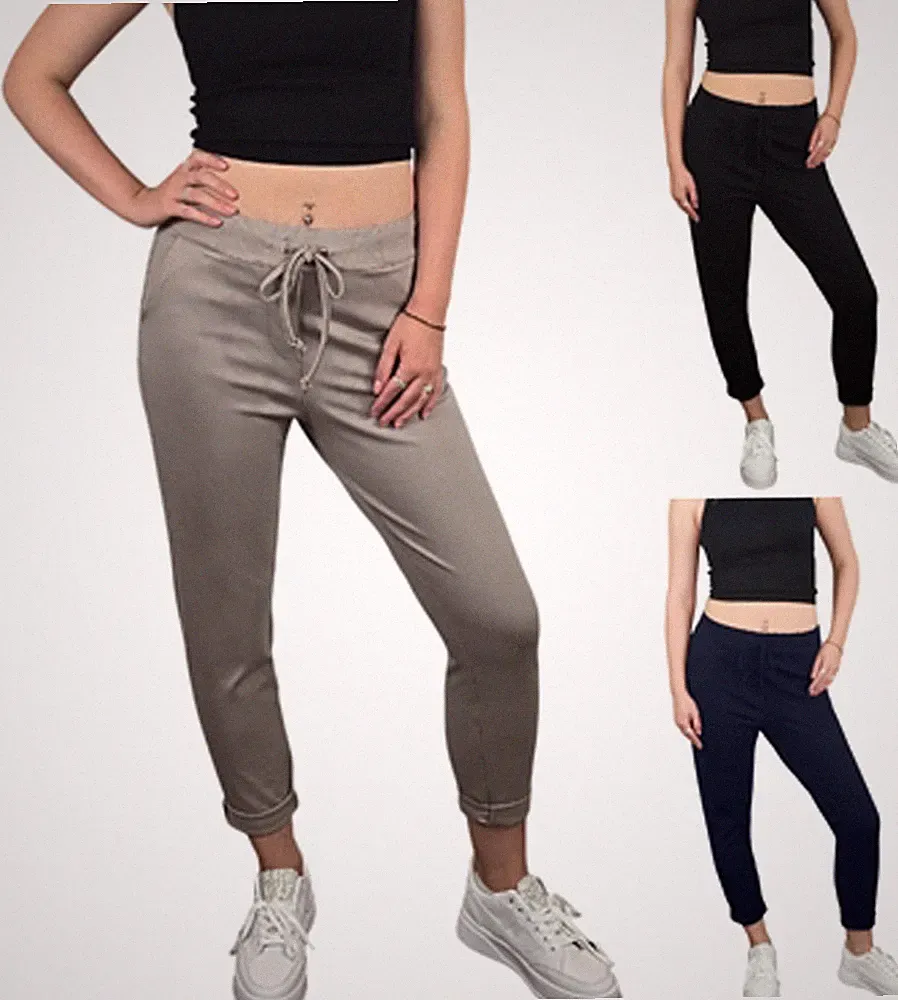 Jogpants Jogger Baggy Damen Jogginghose Sweat Schlupfhose Hose S-XXL 7222 ❤