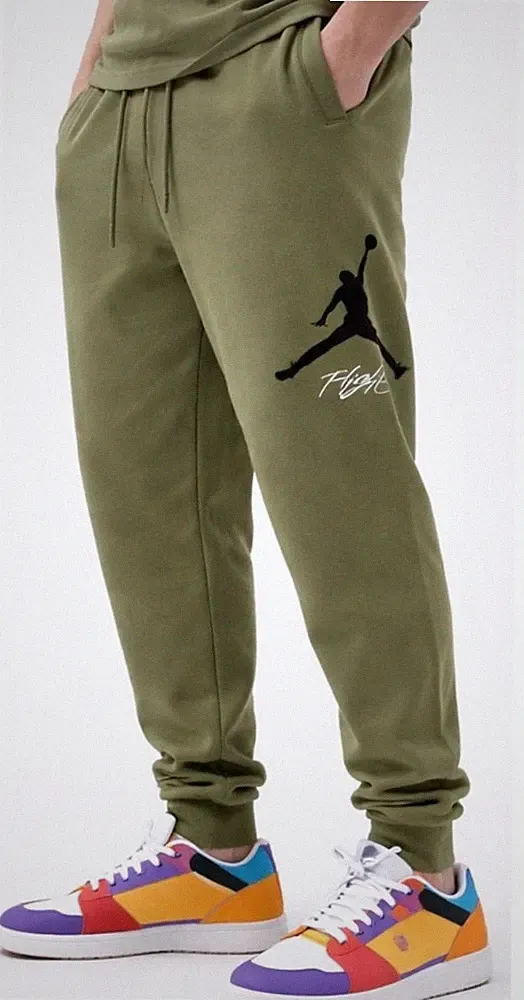 Jordan Essential Fleece Baseline Pant Herren Jogginghose Olive FD7345 Größe M-XL