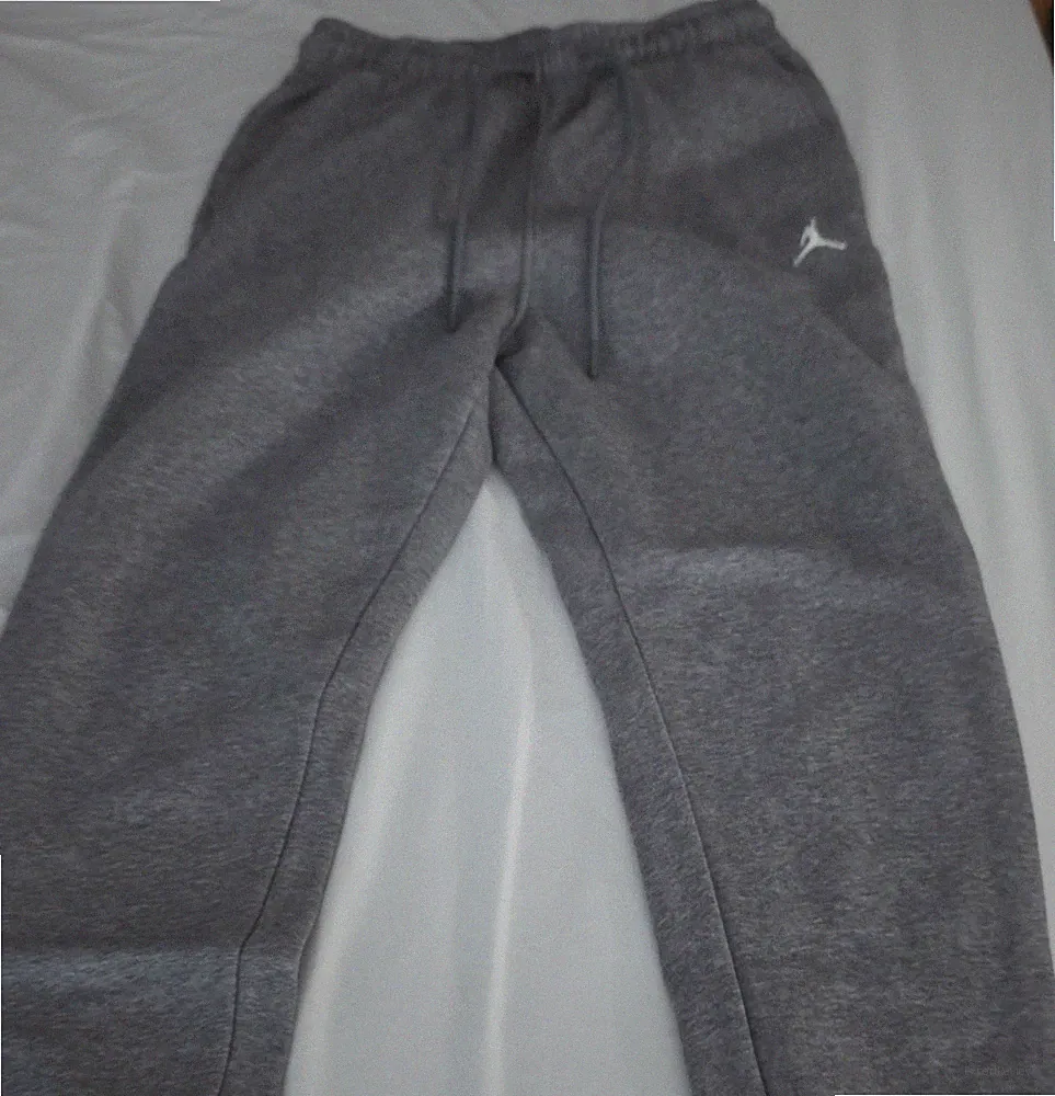 Jordan Jogginghose Herren XS Grau Fleece Tapered mit Taschen Elastischer Bund