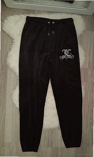 Juicy Couture Hose Sporthose Samtstoff Gr. S Mit "Juicy" hinten