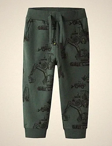 Jungen Sweatpants Bistro Green 110 NAME IT Baumwolle Jogginghose