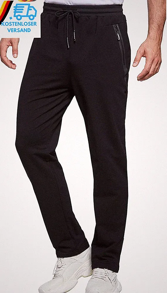 Justsun Jogginghose Herren Trainingshose Sporthose Herren Baumwolle Fitness Mit