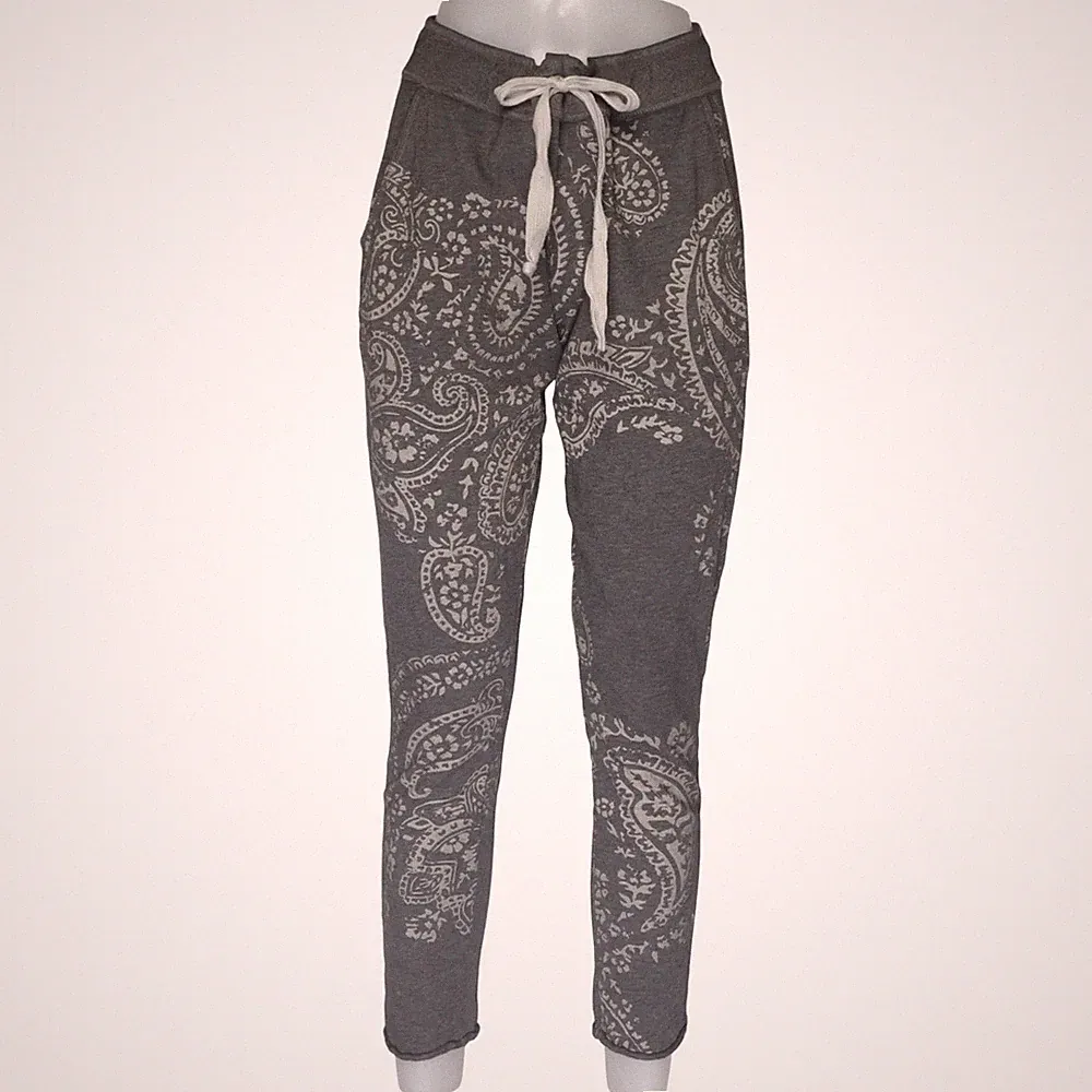 Juvia, Jogginghose, Größe: L, Grau, Paisley, Damen #mfs