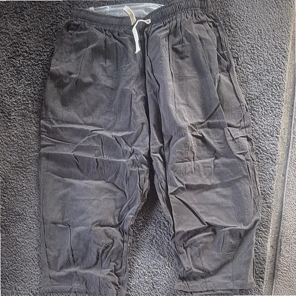 K Design Herren Jogginghose grau 5XL Normalgröße elastischer Bund Kordelzug