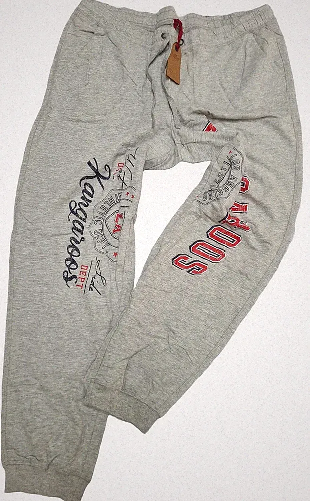 Kangaroos Hose Jogginghose Jogpants Gummizug grau Logo 36 bis Gr. 48 (8250) NEU
