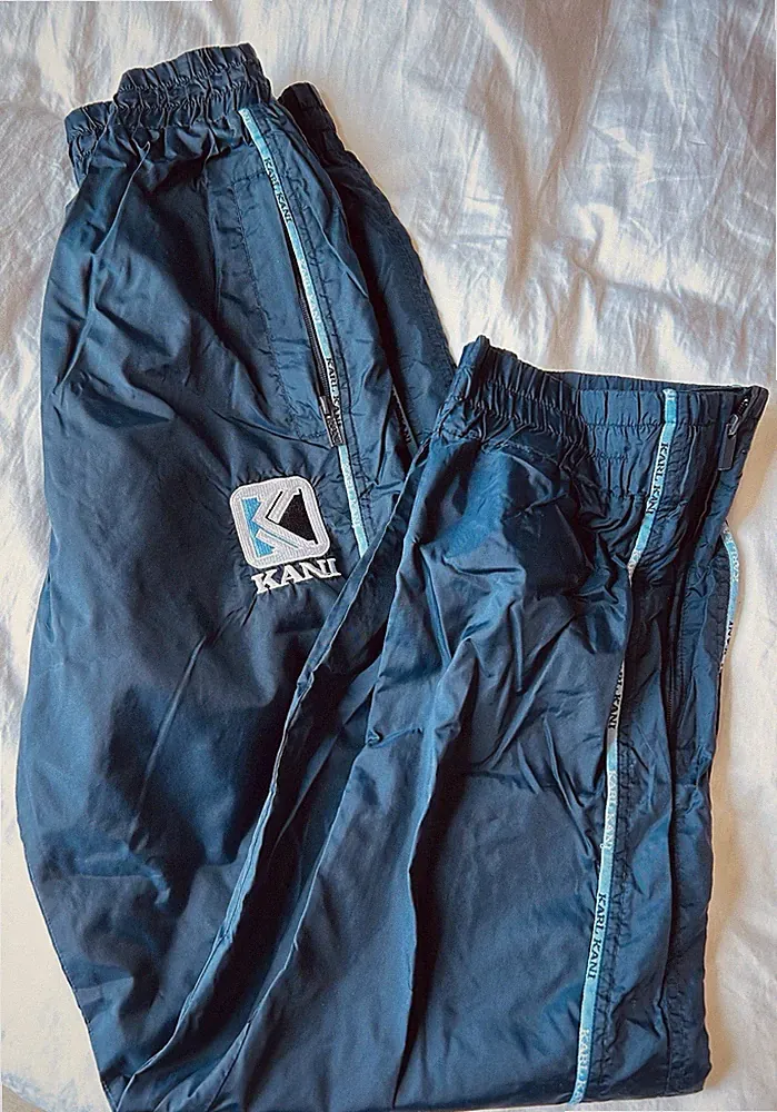 KANI Jogginghose Nylon blau M