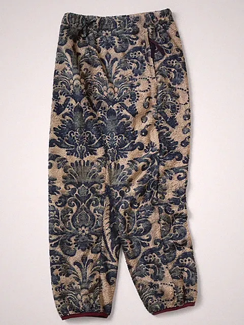 KAPITAL Damast Fleece Easy Hose Reißverschlusstasche Farbe Beige Größe 2 Mode...