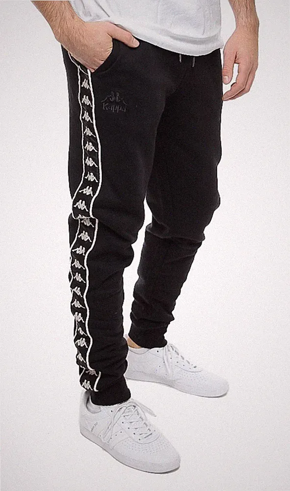 KAPPA Original Diego Pants Herren Sport-Jogginghose/Schwarz/Neu/Gr-L