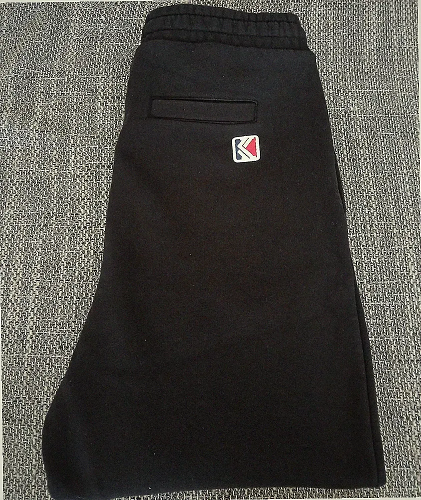 Karl Kani Herren Jogginghose Schwarz/Weiß Gr. S Polyester Regular Tapered 81cm