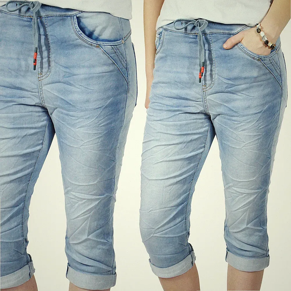 KAROSTAR ★ JOGGING JOGPANT BERMUDA CAPRI BOYFRIEND BAGGY JEANS HOSE LÄSSIG 38-48