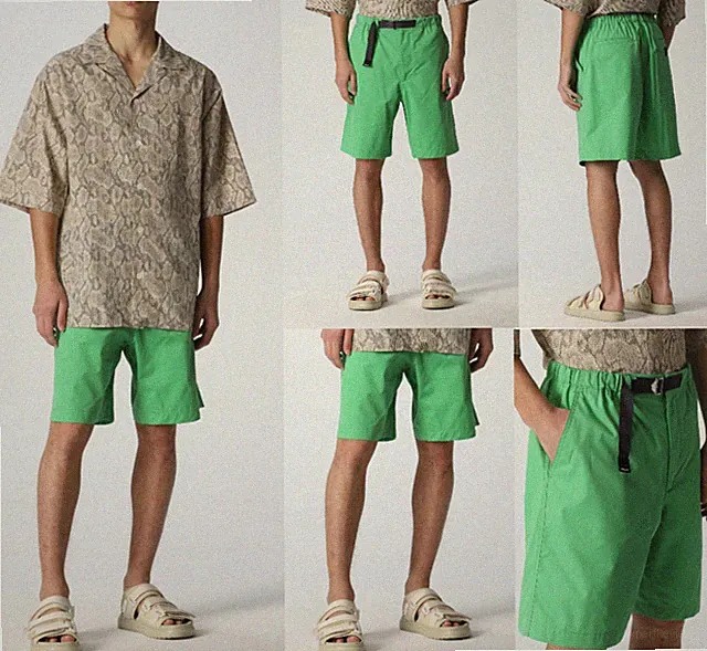 KENZO Buckle-Fastened Bermuda Jogging Belted Shorts Hose Pants Trousers New S