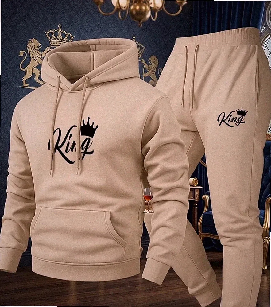 King Style: Premium Herren Jogginganzug – Hoodie & Hose – Slim Fit