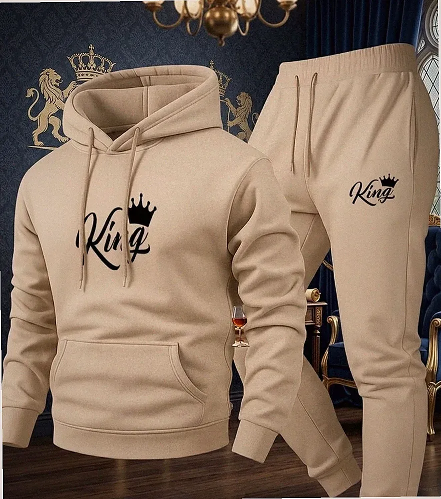 King Style: Premium Herren Jogginganzug – Hoodie & Hose – Slim Fit