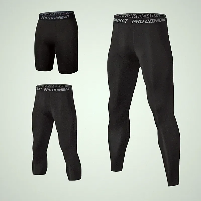 Kompressionsleggings Herren Sport Fitness Running Krafttraining Shorts schnelltrocknend